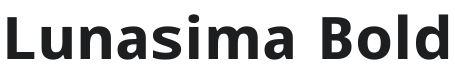 Lunasima Bold Font Preview
