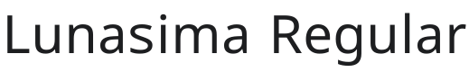 Lunasima Font Preview