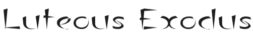 Luteous Exodus Font Preview