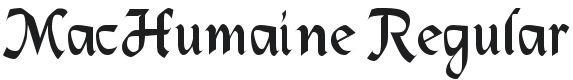 MacHumaine Font Preview