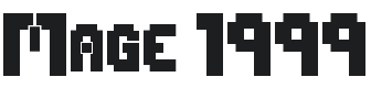 Mage 1999 Font Preview
