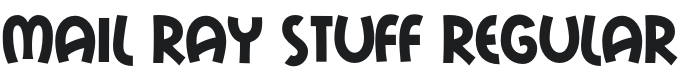 Mail Ray Stuff Font Preview