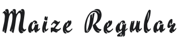 Maize Font Preview