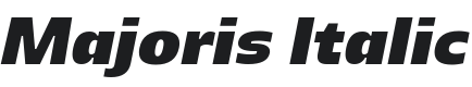 Majoris Italic Font Preview