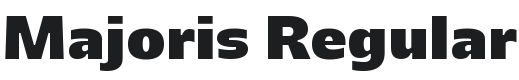Majoris Font Preview
