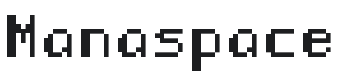 Manaspace Font Preview