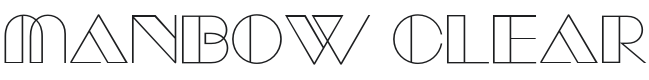 Manbow Clear-Regular Font Preview