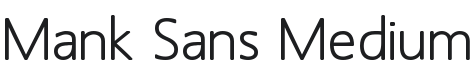 Mank Sans Medium Font Preview