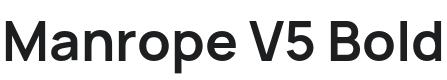 Manrope V5 Bold Font Preview