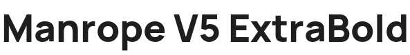 Manrope V5 ExtraBold Font Preview