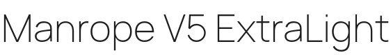 Manrope V5 ExtraLight Font Preview