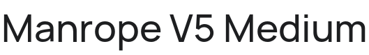 Manrope V5 Medium Font Preview