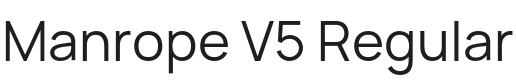 Manrope Font Preview