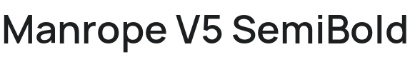 Manrope V5 SemiBold Font Preview