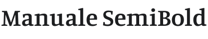 Manuale SemiBold Font Preview