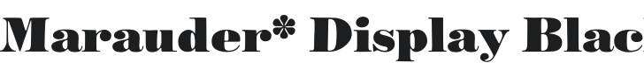 Marauder* Display Black Font Preview