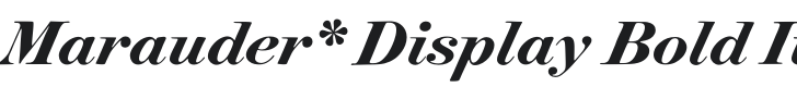 Marauder* Display Bold Italic Font Preview
