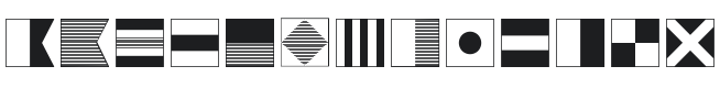Maritime Flags Font Preview