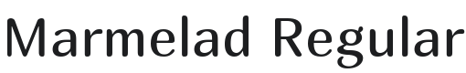 Marmelad Font Preview
