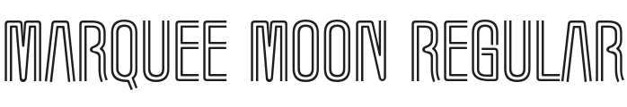 Marquee Moon Font Preview