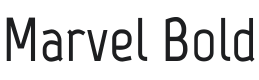 Marvel Bold Font Preview