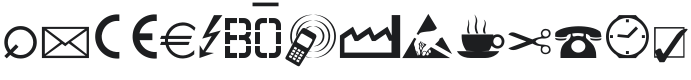 Martin Vogel's Symbols Font Preview