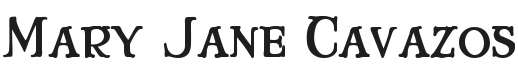 Mary Jane Cavazos Font Preview