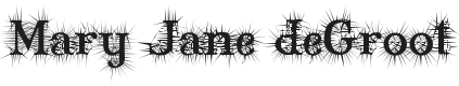 Mary Jane deGroot Font Preview