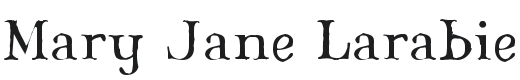 Mary Jane Larabie Font Preview