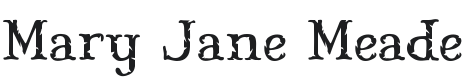 Mary Jane Meade Font Preview