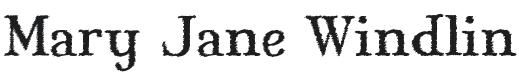 Mary Jane Windlin Font Preview