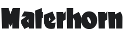 Materhorn Font Preview