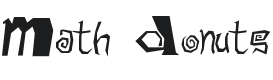 Math Donuts Font Preview