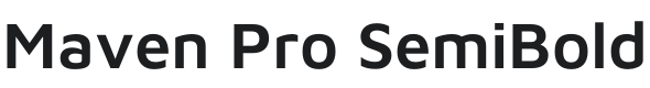 Maven Pro SemiBold Font Preview