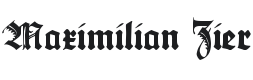 Maximilian Zier Font Preview