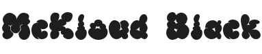 McKloud Black Font Preview