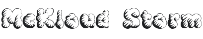 McKloud Storm Font Preview