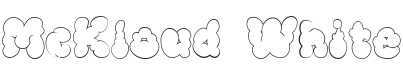 McKloud White Font Preview