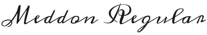 Meddon Font Preview