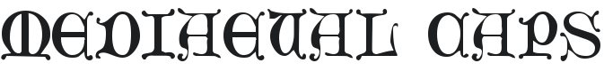 Mediaeval Caps Font Preview