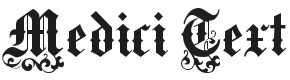 Medici Text Font Preview