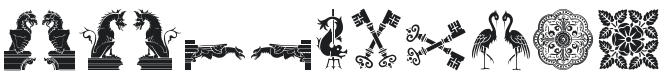 Medieval Dingbats Font Preview