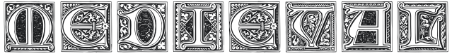 Medieval Victoriana No.1 Font Preview