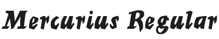 Mercurius Font Preview