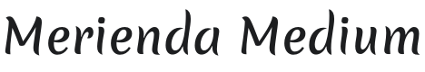Merienda Medium Font Preview