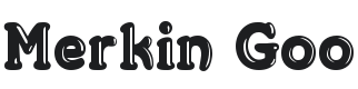 Merkin Goo Font Preview
