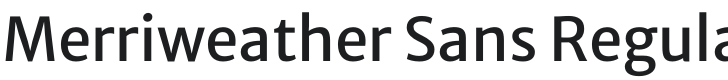 Merriweather Sans Font Preview