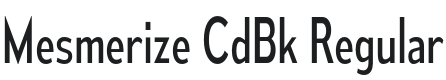 Mesmerize CdBk-Regular Font Preview