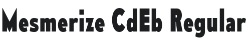 Mesmerize CdEb-Regular Font Preview