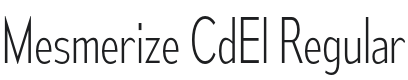Mesmerize CdEl-Regular Font Preview